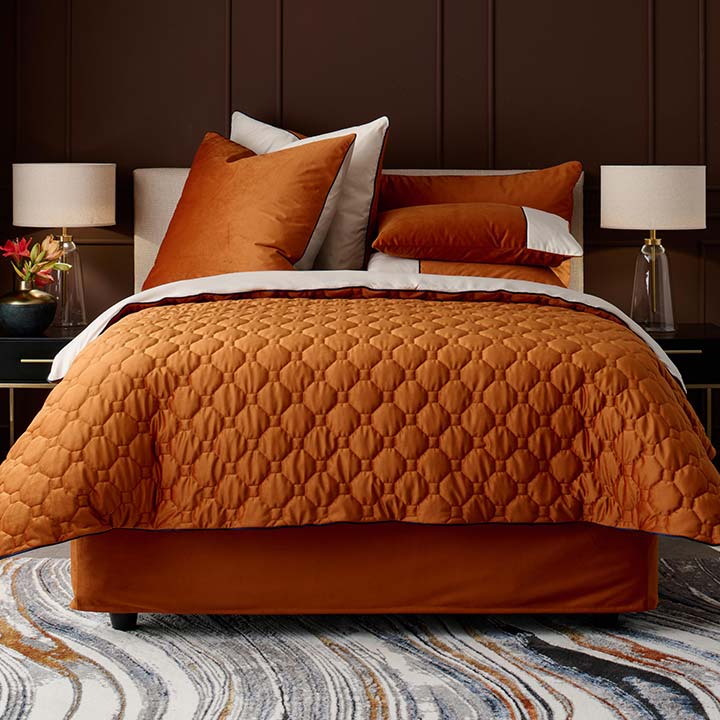 Kylie Duvet Cover Set Emperor Orange